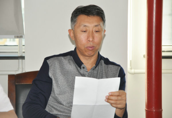 外二党支部书记高雪松发言